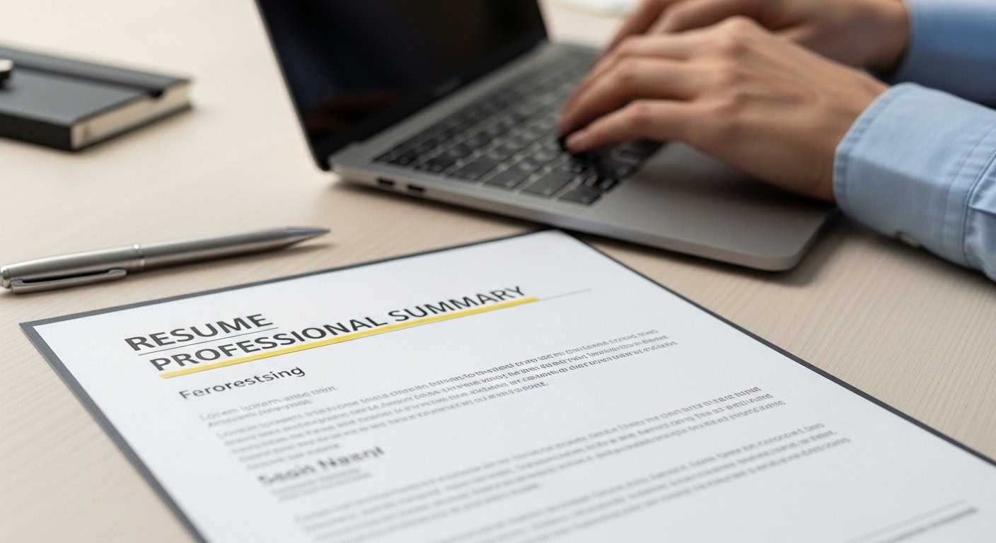 10 Resume Tips from a Recruiter That Help Candidates Land Walmart Supplier Jobs 3 Professional summary section of a resume with tips from a recruiter for effective job applications.